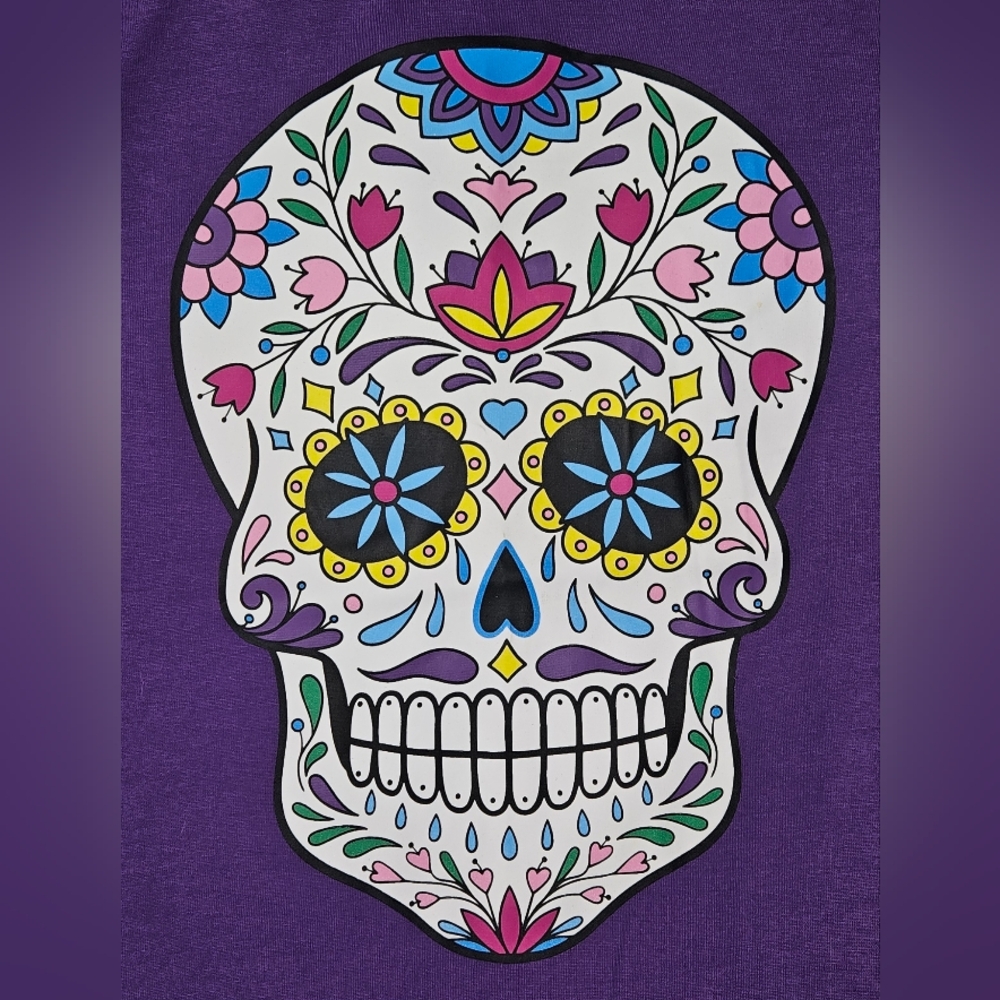 Bobbie Brooks Purple Skull Top